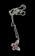Sterling Silver and Pink Tourmaline Necklace